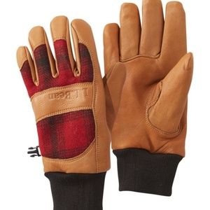 LLBean Waterproof Deerskin Rangeley Gloves